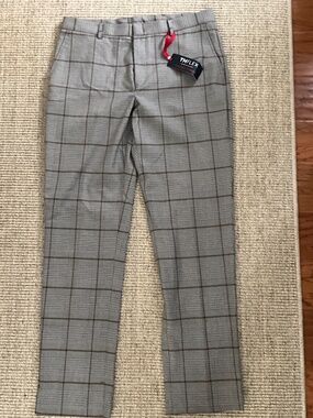 Tommy Hilfiger, THFLEX, grey and black plaid pants, 34x32, NWT